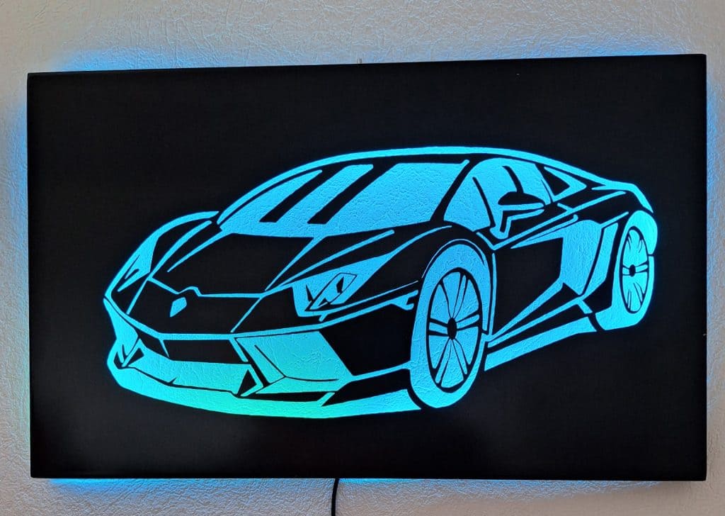 Décoration Métallique Lamborghini