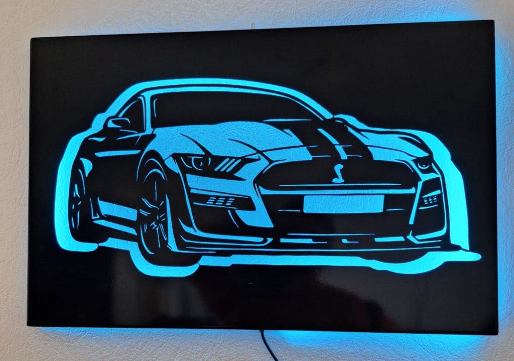 Décoration Métallique Mustang